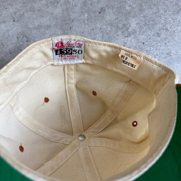 Vintage Texas Longhorns new era 5950 fitted wool hat size 6 3/4 - Picture 6 of 8